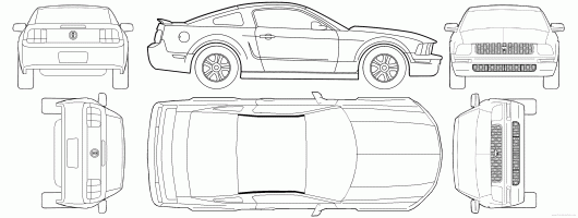 Ford mustang blueprint
